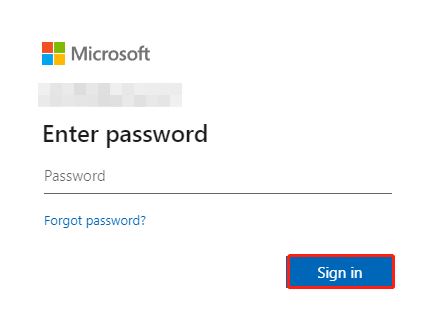2. Go to the Microsoft 365 Login Page